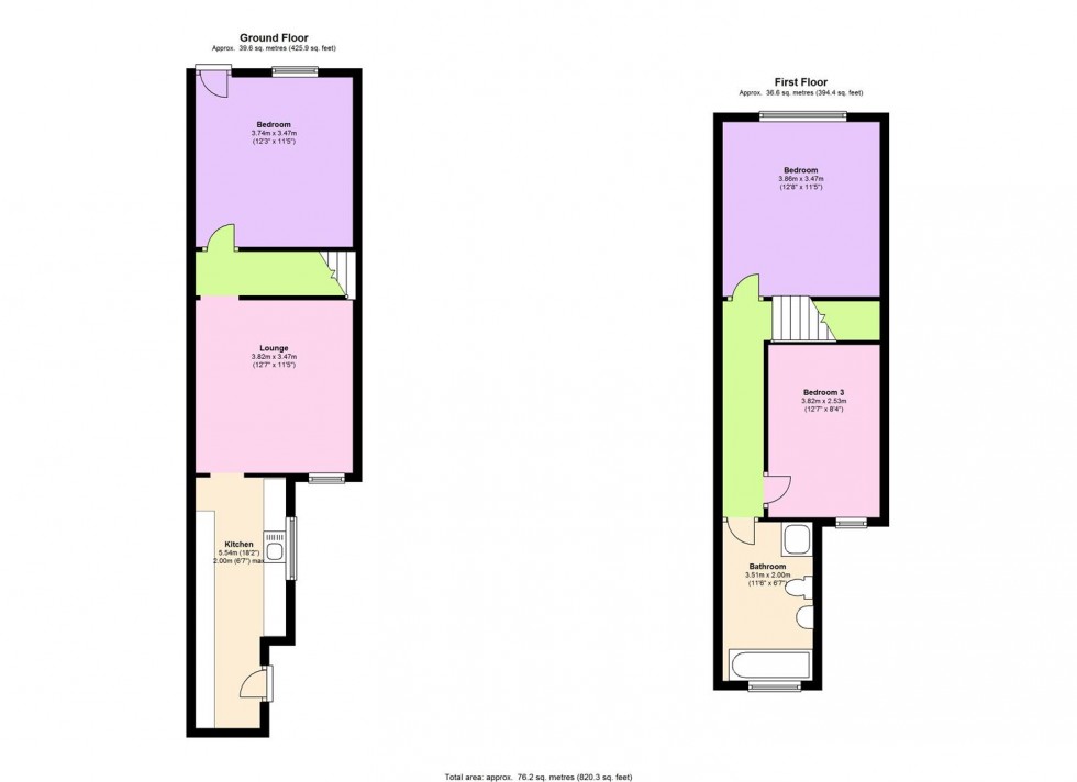 Floorplan for Lorne Road, Leicester